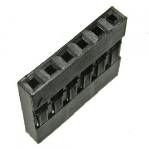 BLS-6 + TERMINAL, Разъем 1х6 гнездо на кабель, шаг 2.54мм, с контактами