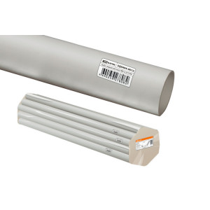 Труба гладкая жесткая ПВХ d 20 (104 м) длина 2 м индивид. штрихкод, серая SQ0404-0012