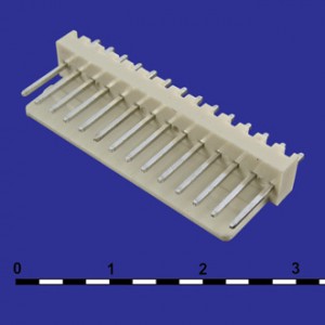 WF-14 PITCH 2.54MM, Разъем питания 14 контактов, вилка прямая на плату, шаг 2,54мм