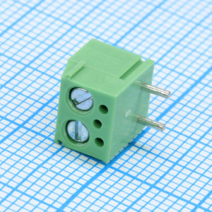 DG340R-3.81-02P-14-00A(H), Винтовой клеммный блок с защитой провода, 2 контакта. Серия DG340R-3.81