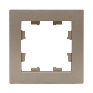 1 - местная рамка, шампань, пластик Эпика EKF UP1-FPC-01