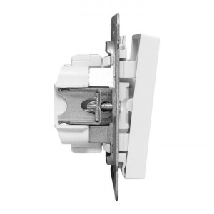 Механизм выключателя, двухклавишный, кнопочный, белый Эпика EKF UP1-SWW-23