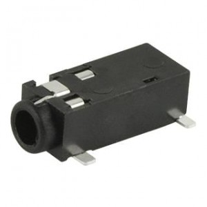 SJ2-254B-SMT-TR, Телефонные разъемы 2.5mm Audio Jack SMT 4conductr Tip switch