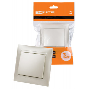 Выключатель 1 кл. 10А перламутр "Лама" SQ1815-0801