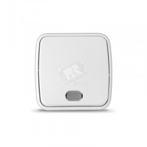 Выключатель Электра одноклавишный с подсветкой белый 0019