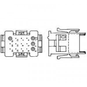 1-640512-0, Проводные клеммы и зажимы 12P MATRIX CAP RED