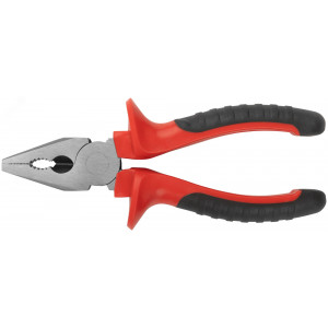 Плоскогубцы комбинированные ""Оптима"", двухцветные обрезиненные ручки, полированная сталь 165 мм 47553