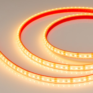 Лента герметичная RTW-PFS-A120-11mm 12V Yellow (9.6 W/m, IP68, 2835, 5m) 033903, Светодиодная лента RTW-PFS-A120, герметичная IP68 (PFS-полная силиконовая экструзия). Светодиоды 2835, 120 шт/м (600 шт на 5 м), белая плата, ширина 11 мм, скотч 3M. Цвет ЖЁЛТЫЙ 590 nm, угол 120°. Питание 12V, мощность 9.6 Вт/м (48 Вт на 5 м). Размеры 500