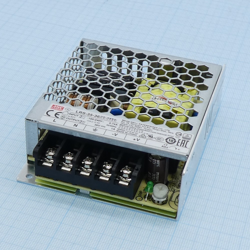 Изображение товара Модуль питания MEAN WELL LRS-35-36 36 В 1 А блок питания для электронных устройств