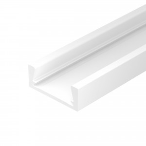 Профиль MIC-M-2000 WHITE 044543, Алюминиевый профиль для светодиодных лент и линеек. Цвет - белый RAL9010 (порошковая окраска). Габаритные размеры (LхWхH): 2000x15.6x6 мм. Ширина площадки для ленты 11,2 мм. Экраны, заглушки и другие аксессуары приобретаются отдельно. Цена за 1 метр.