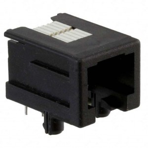 1-1705950-1, Модульный разъем, Cat3, RJ22, Гнездо, 6 контакт(-ов), 6 вывод(-ов), 1 порт(-ов)
