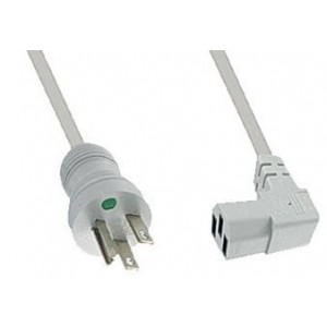 240009-06, Кабели питания переменного тока 10' GRAY R/A CONN.
