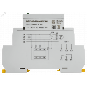 Реле фаз ORF 05. 3ф 220-460 В AC ORF-05-220-460VAC