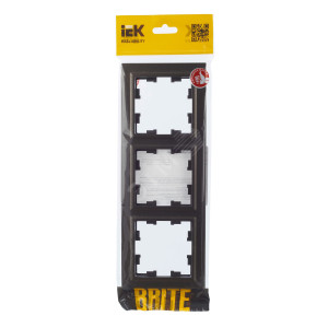 Рамка 3-м BRITE РУ-3-БрТБ бронза BR-M32-K45