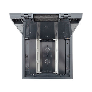 Лючок напольный с изменяемой глубиной C-Line 12 (с вертикально расположенной приборной рамкой) EKF cl-ln-k-12-1