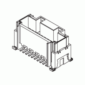 5019314070, Разъем штыревой двухрядный на плату
