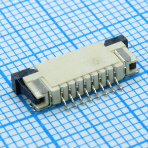 L-KLS1-1240D-2.5-08-T-U-R, Розетка FPC (для шлейфа) угловая на плату