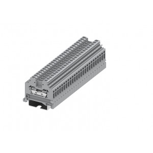 Проходная клемма 225915, Проходная клемма, боковой подвод кабеля, тип фиксации провода: пружинный, номинальное сечение: 2,5 мм кв., 24A, 800V, ширина: 5 мм, цвет: серый, тип монтажа: DIN35