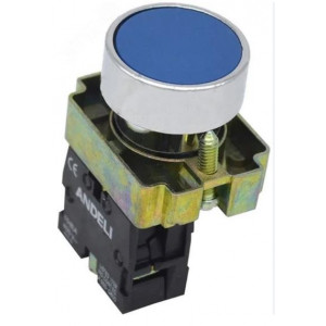 КНОПКА XB2-BА61 БЕЗ ПОДСВЕТКИ СИНИЙ 1НО, КНОПКА XB2-BА61 БЕЗ ПОДСВЕТКИ СИНИЙ 1НО (ANDELI)