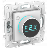 SKANDY Термостат электронный с индикацией SK-T01W арктический белый IEK SK-RT11-K01