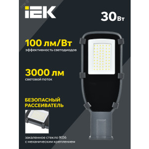 Светильник светодиодный ДКУ 1002-30Д 5000К IP65 сер. LDKU0-1002-030-5000-K03