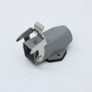 Открытое основание разъема S3A-SF-1L.M-PG11, Основание разъема на панель, открытое, типоразмер 3A, без уплотнителя, 1 отверстие с резьбой для кабельных вводов PG11, с одной защелкой, без защитной крышки, материал корпуса: алюминиевый сплав