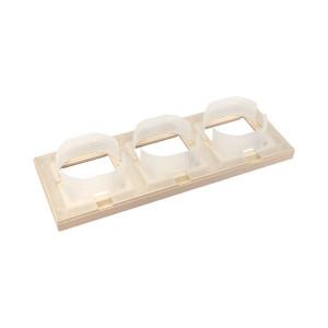 3 - местная рамка, IP44, кремовая, пластик Эпика EKF UP1-FPI-03-44