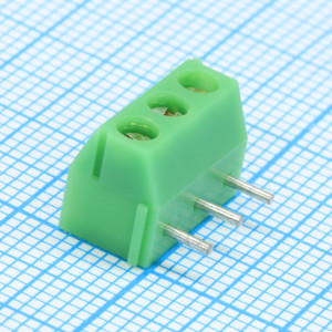 DG350R-3.96-03P-14-00A(H), Винтовой клеммный блок с защитой провода, 3 контакта. Серия DG350R-3.96