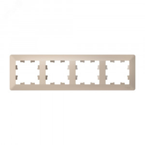 ATLASDESIGN AIR 4-постовая РАМКА, ПЕСОЧНЫЙ/дымчатый белый ATN221204