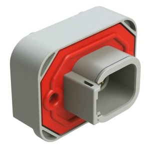 ATM15-6P-BM04, Автомобильные разъемы Str Flng Mnt PCB Rcp 6POS Gry Tin Cont