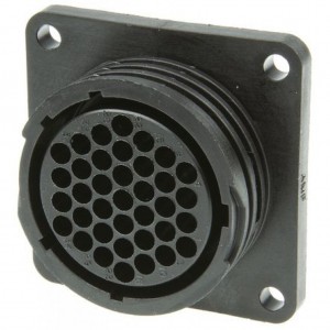 206306-1, Гнездо для цилиндрического разъема 37 конт. на панель