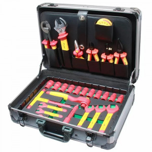 PK-2836M, Набор диэлектрических инструментов до 1000В, 41 предмет в кейсе
