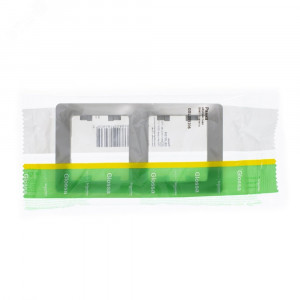 Рамка 2-м Glossa вертикал. платина SE GSL001206