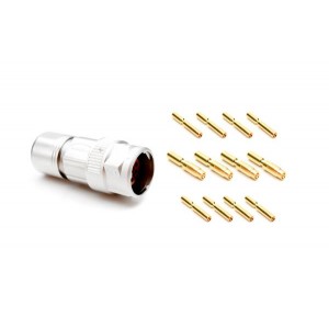 MB5CKN0800-S3-KIT, Цилиндрические метрические разъемы 8P St 14.5-17mm grip w/ F sockets