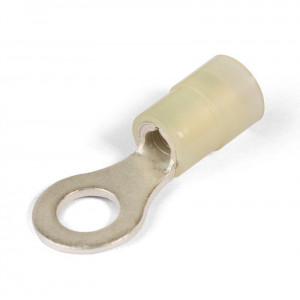 Наконечник кабельный кольцевой изолированный ВНКИ 6.0-6 серия ПРОФИ, Виброустойчивый кольцевой кабельный изолированный наконечник с нейлоновой манжетой, сечение 2.5-6 мм2 под М6