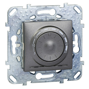 UNICA TOP ТЕРМОСТАТ теплого пола, выносной термодатчик, ГРАФИТ MGU5.503.12ZD