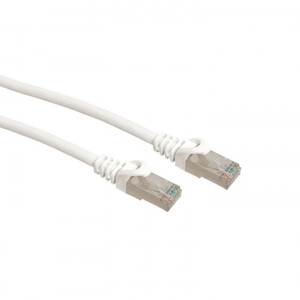 Патч-корд TERACOM CS Cat.6A экранированный S/FTP оболочка LSZH белый (5,0м) TRCS-6ASF-LSH-5M-WH