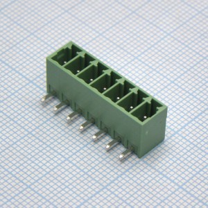 15EDGRC-3.5-07P-14-00A(H), Разъемный клеммный блок на плату, 7 контактов. Серия 15EDGRC-3.5