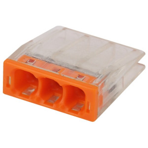 NO-224-35 Клемма СМК компактная с пастой, серия 243, 3 отверстия, 0,5-2,5 мм2 (упак. 100 шт.) (1 Б0043953