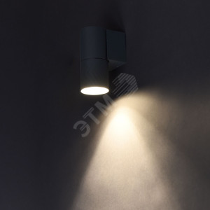 LIGHTING Светильник уличный 5107 настенный под лампу GU10 IP65 черный IEK LT-UBU0-5107-GU10-1-K02