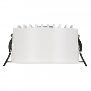 Светильник MS-DROP-BUILT-R137-24W Warm3000 (WH, 90 deg, 230V) 041463, Встраиваемый светильник даунлайт. Мощность 24 Вт, св. поток 2080 лм, 87 лм/Вт, тёплый 3000 K, CRI>90, угол 90°, напряжение питания 230 В. Белый круглый корпус из алюминия, степень защиты IP54. Размер: диаметр 137 мм, высота 66 мм. Монтаж встраиваемый, уст