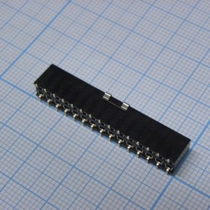 PBD-30 (2X15) smd, Гнездо на плату 2.54мм