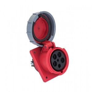 Розетка стационарная внутренняя угловая 4152 3Р+РЕ+N 16А 380В IP67 PROxima ps-4152-16-380