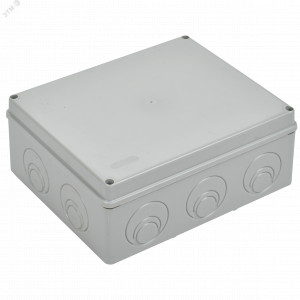Коробка расп. КМ41342 о/п 240х195х90мм м/пл. IP55 7035 UKO10-240-195-090-K52-55