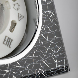 Встраиваемый светильник со светодиодной подсветкой DK LD50 WH/BK GX53 белый черный Б0057469