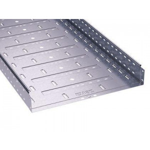 Лоток листовой перфорированный 400х80 L3000 сталь 1мм 35306