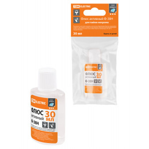 Флюс активный Ф-38Н, для пайки нихрома, 30 мл, дозатор, инд. упаковка, серия "Алмаз" SQ1025-1507