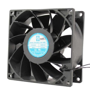 OA938EC-UR-1WB, Вентиляторы с электронной коммутацией Electronically Commutated (EC) Fan, Universal Voltage, 92x38mm, 110/220VAC, 60CFM, 2.2W, 43dBA, 3000RPM, 0.27 Inches Max. Static Pressure, Dual Ball Bearing, Lead Wires