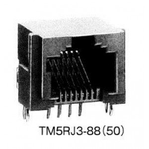 TM5RJ3-88(50), Модульные соединители / соединители Ethernet 8P F MODULAR JACK GRAY