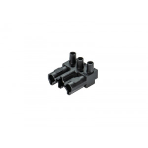 Вставка GESIS ST18/3B1 SW, Розеточная контактная вставка, 3 полюса, винтовая фиксация, номинальное напряжение: 250V, номинальный ток: 16A, цвет: черный, серия gesis ST18/3